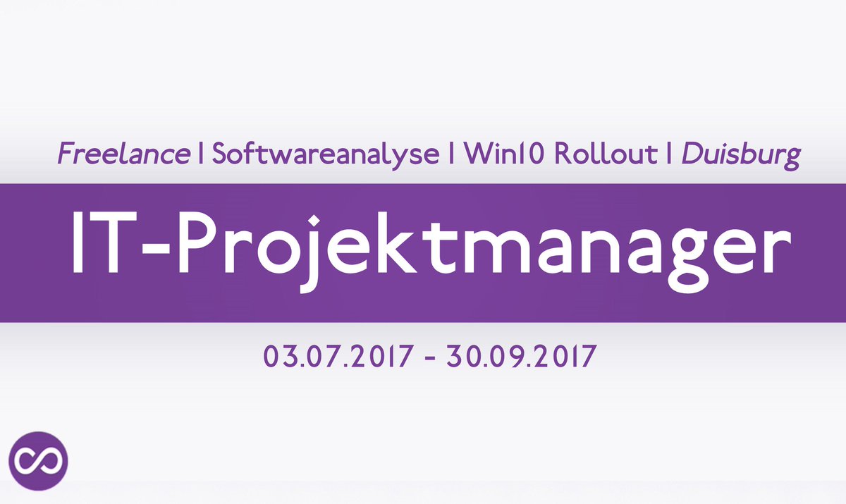 XcorsProjects's tweet photo. #Freelance #Projektmanager in #Duisburg für #Softwareanalyse #Rollout. Erstbeauftragung von 3 Monaten https://t.co/ns8b5AoHWD #ITprojects https://t.co/uspvECUz6T