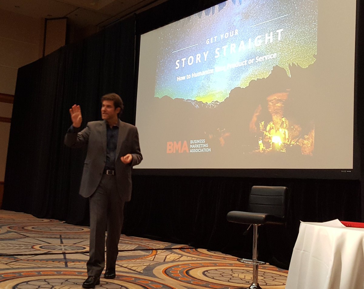 Agency360's tweet image. Dakota got to intro #anab2b workshop  on (fittingly) storytelling by @getstoried who pulled no punches calling BS on cliche marketing lingo