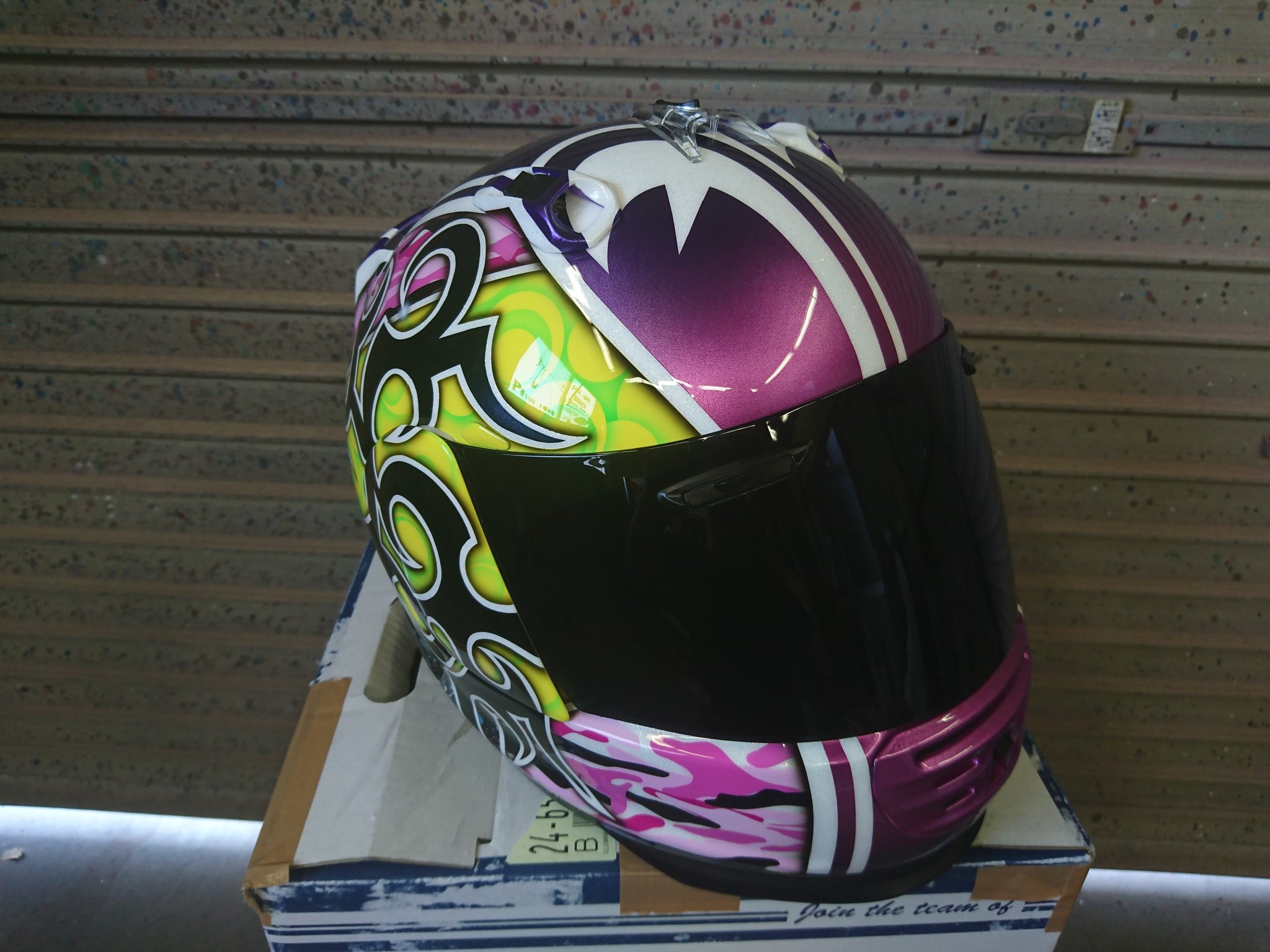 HELMET PAINT 114 ST5 F CARBON monocolle mototor sport Japan