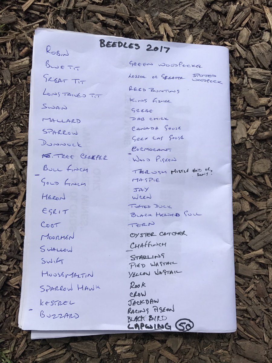 TimbeedlesTim's tweet photo. @BeedlesLake @Ecology1BIGGA  50 bird species spotted here 2017  must be doing something right 🐦 https://t.co/ANxuXl21q2