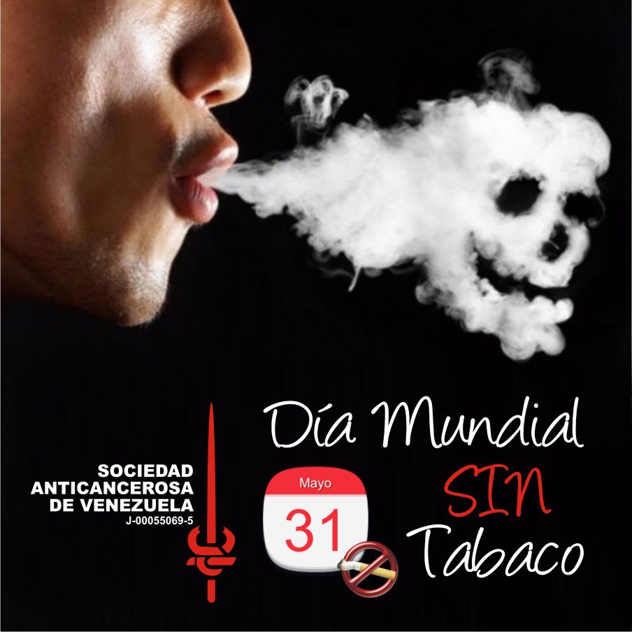 SAnticancerosa's tweet photo. 31 de mayo, Día Mundial Sin Tabaco ¡protege tu salud! 
Síguenos con el #LibreDeHumo infórmate y toma nota de los consejos sobre tabaquismo. https://t.co/hwlPAa0CmY
