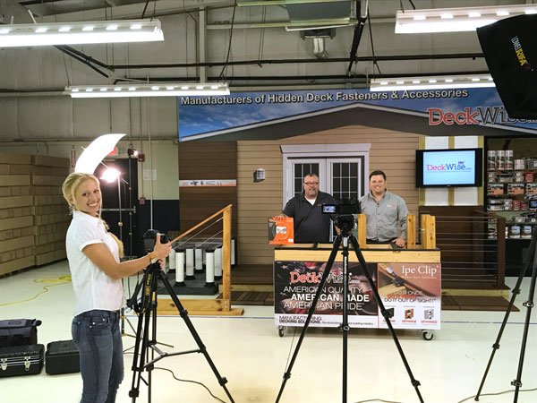 IpeClip's tweet photo. Video taping for our WiseRail cable railing. Good stuff here! Stay tuned! https://t.co/QcCTmoVIgu