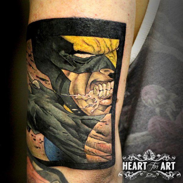 Harley Quinn & Joker Blackwork Photo Realism Tattoo By Timmy Hardy - Iron  Palm Tattoos & Body Piercing