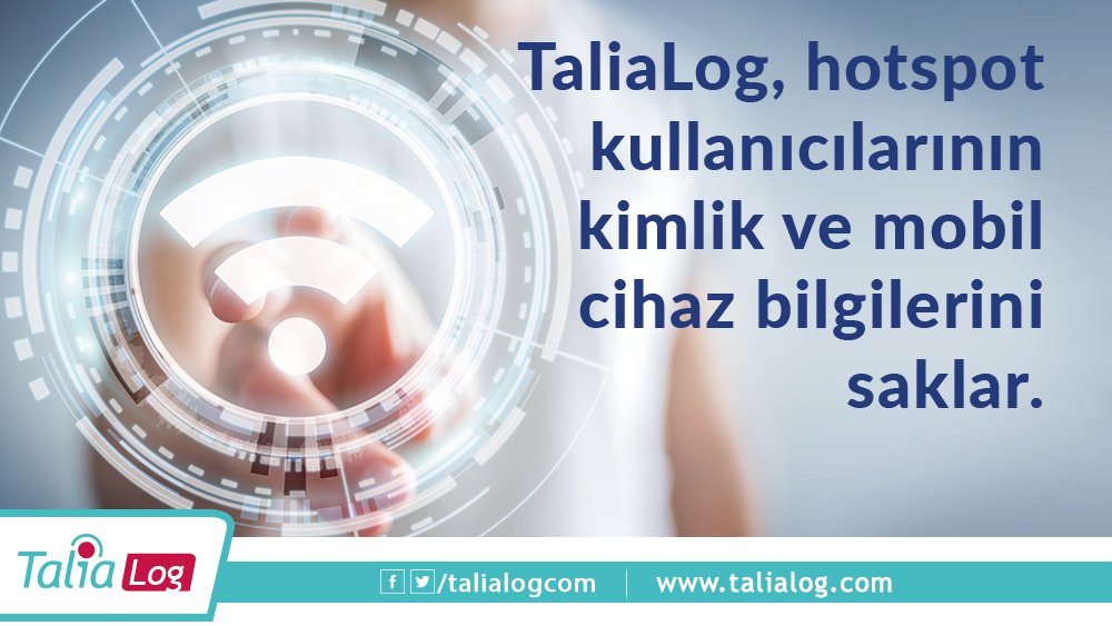 talialogcom's tweet photo. TaliaLog, hotspot kullanıcılarının kimlik ve mobil cihaz bilgilerini saklar.

#TaliaLog #Hotspot #Kimlik #Mobil https://t.co/Lk9vdyWeJj