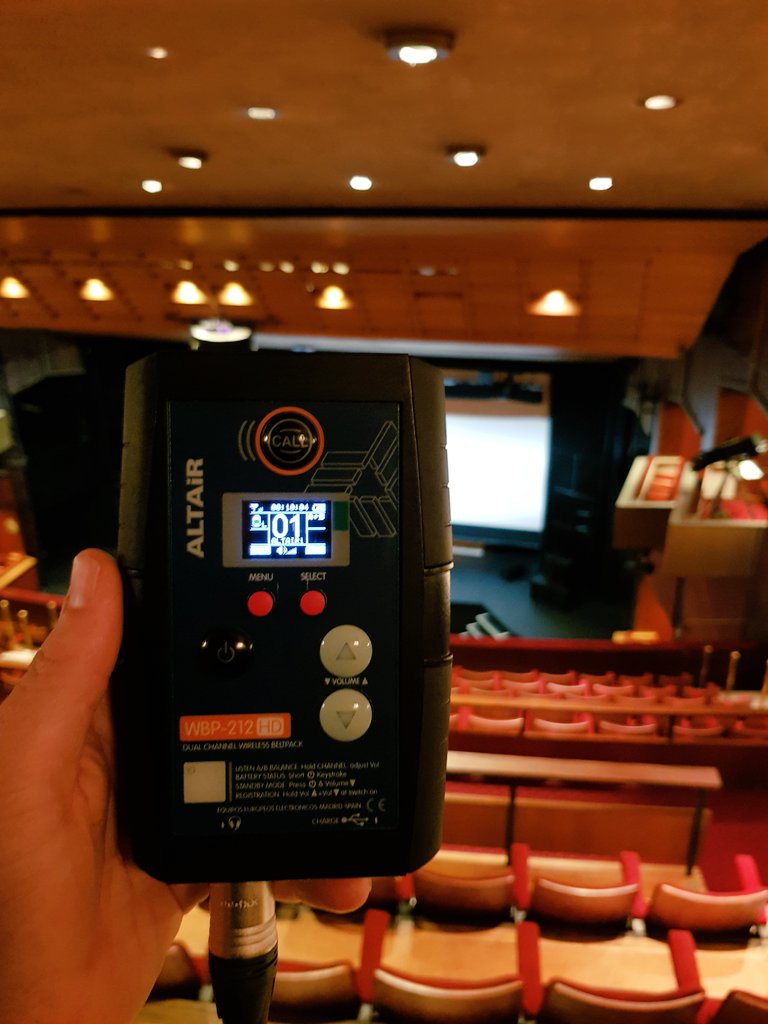 Clews88's tweet photo. It's like Xmas @BelgradeTheatre. A Lot of hard work paid off getting @altairaudio coms working with RTS system. Thanks @stage_electrics https://t.co/yQq7EeTqEI