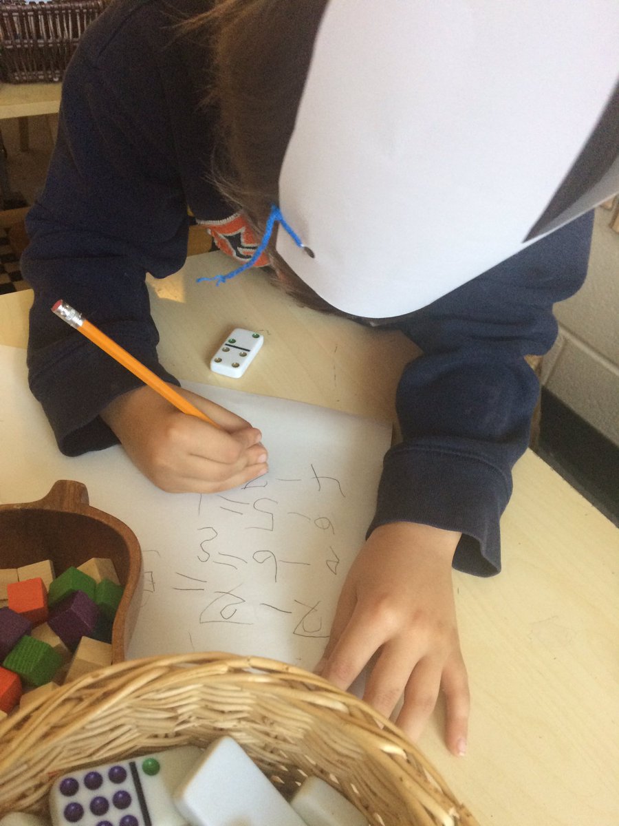 NKSixteen's tweet photo. Wearing bunny ears make playing with subtraction irresistible. Making it fun at #springbankps #tvdsdmath https://t.co/cjue5jfCIu