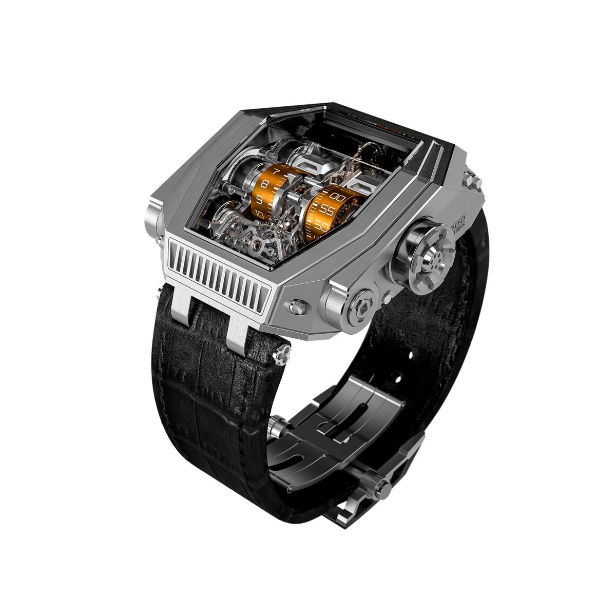 VERITIMEWATCHES's tweet image. ELLEGANCE AND AVANT-GARDE: the Prometheus by @RebellionTime 
1000 hours of power reserve
Customisable case and engine parts. #rebellionwatch