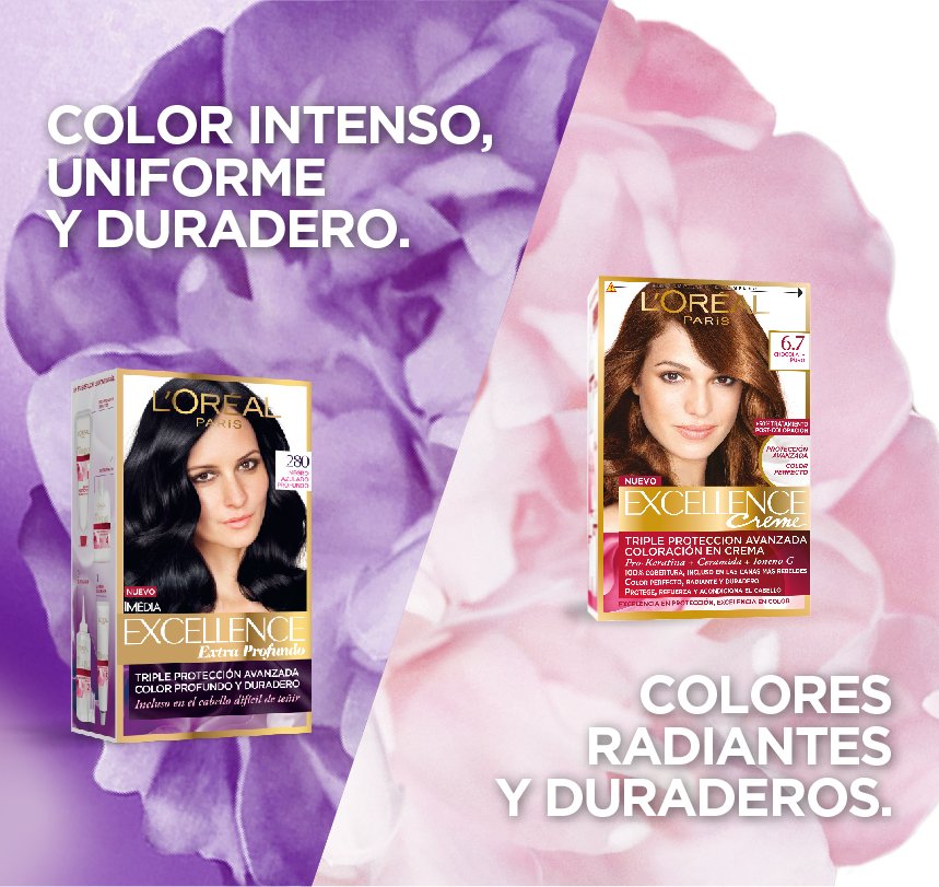 LorealParisArg's tweet photo. ¿Cobertura total de canas o color intenso? Excellence tiene la mejor protección para tu cabello gracias a su fórmula avanzada. https://t.co/AvuvaBdrmx
