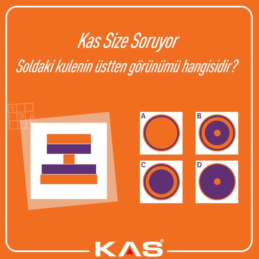 kasgrup_'s tweet photo. #KasSizeSoruyor
Soldaki kulenin üstten görünümü hangisidir?
#ZekaSoruları #KasGrup https://t.co/zvZy1Me61P