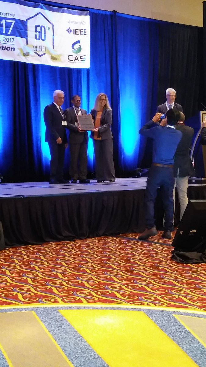 ISCAS2017's tweet photo. Prof. Kesha Parhi receives Mac Van Valkenburg award @ieeecassociety @ISCAS2017 https://t.co/XfW4k6NzOQ