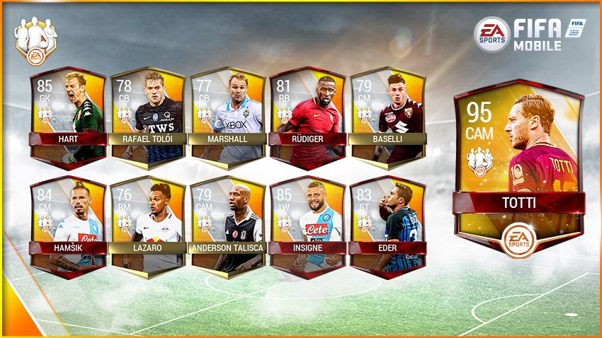 FIFAMobileS's tweet photo. 🏆 КОМАНДА НЕДЕЛИ 🏆 
Дорогу опыту, Тотти лучший на этой неделе https://t.co/lHiQpaOijN