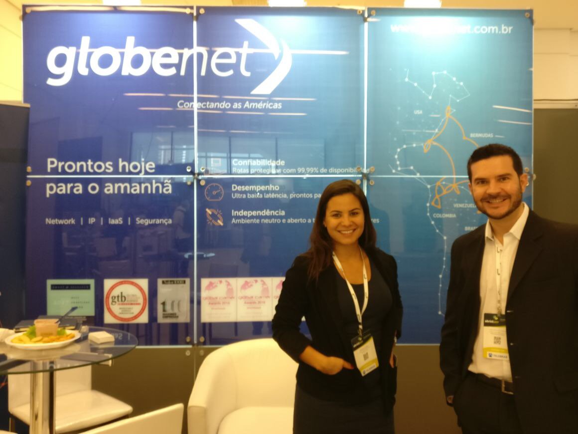 GlobeNetTelecom's tweet photo. The @GlobeNetTelecom team is ready to discuss #LowLatency and much more at #ABRINT2017 in #SaoPaulo! Learn how we're #ConnectingTheAmericas https://t.co/dHotWduYB0