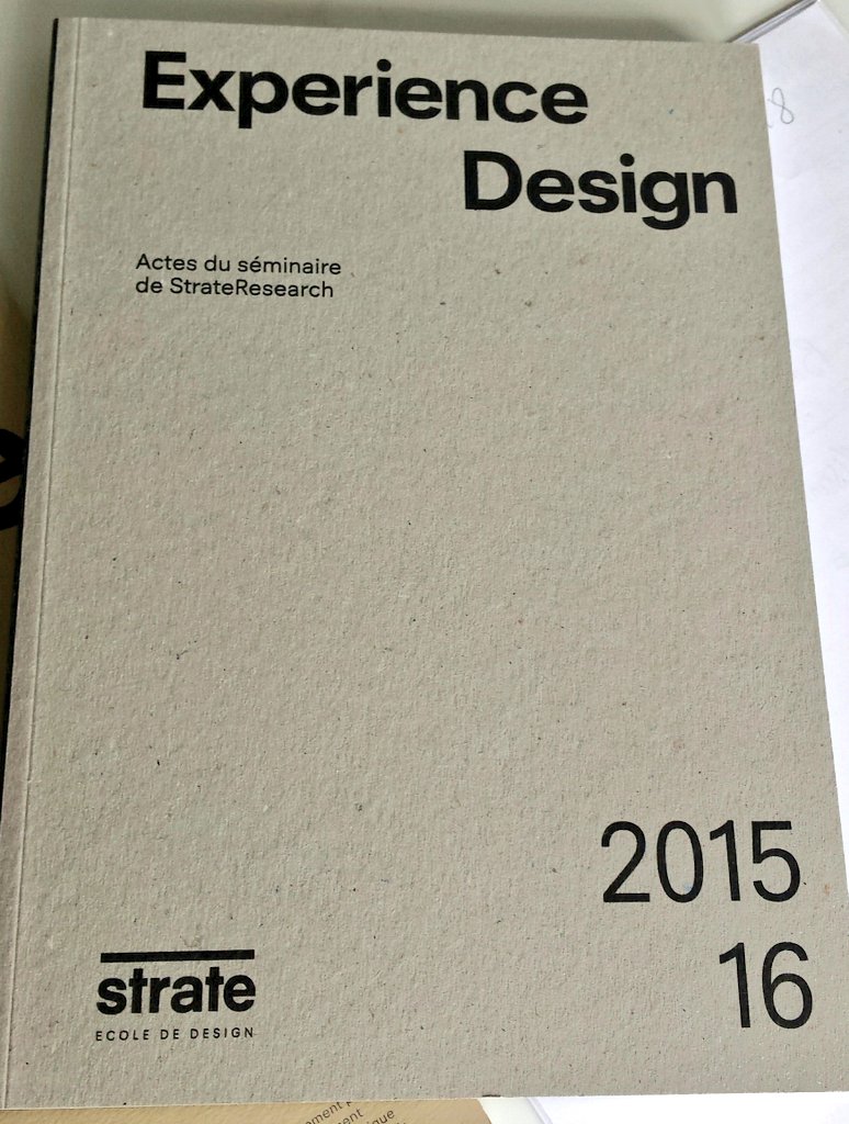Enfin ! Il est bô ! Bientôt en diffusion les actes du séminaire de <a href="/StrateResearch/">StrateResearch</a> <a href="/esbdesigner/">Estelle Berger</a> <a href="/iko_niko_/">Ioana Ocnarescu</a>