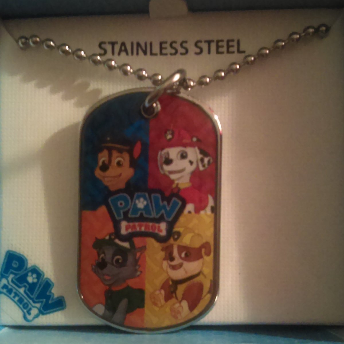 MarshallsNo1Fan's tweet photo. My mom got me this necklace and I'm wearing it proudly at school 
@SpinMaster @PawPatrolNews https://t.co/XkMzTFtxh2