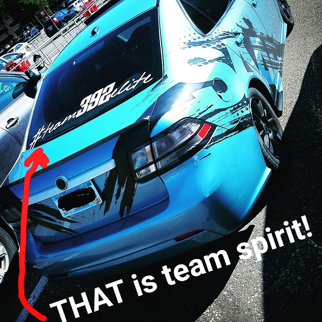 How's that for team spirit? #Team392Elite #FASTSIGNS #fastsigns392 #teamspirit #saab #vinylgraphics #3m