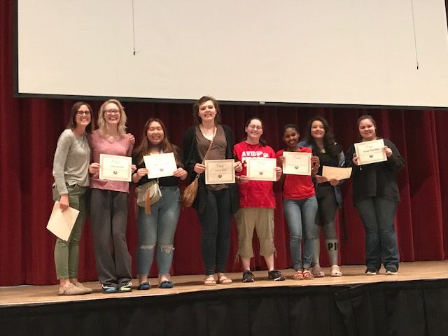NorthPolarsAVID's tweet photo. Here are @NorthPolarsAVID Seniors as our Spring Awards program! How fun was it to see all of your baby pictures at the event! SO CUTE! https://t.co/F523AFiWuW