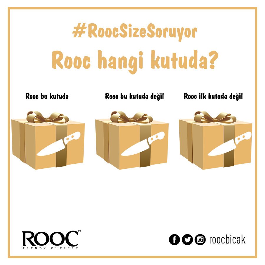 RoocBicak's tweet photo. #RoocSizeSoruyor
Araba hangi kutuda?
#ZekaSorusu #RoocBıçak https://t.co/7PN4RzdZUh
