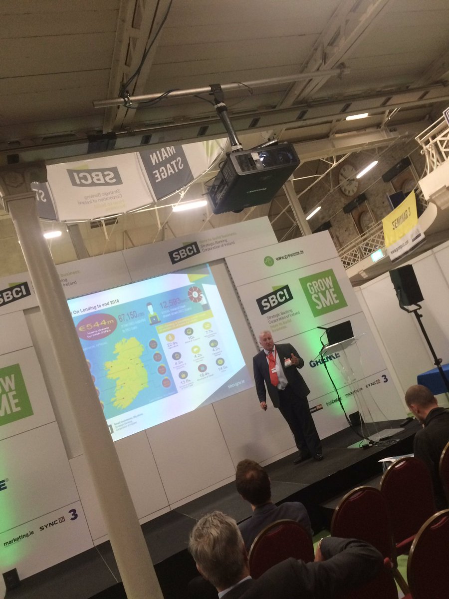 NSMSIRE's tweet photo. Brian Colgan SBCI speaking on the GrowSME Main Stage. #GROWSME17 https://t.co/MuGnaOsyno