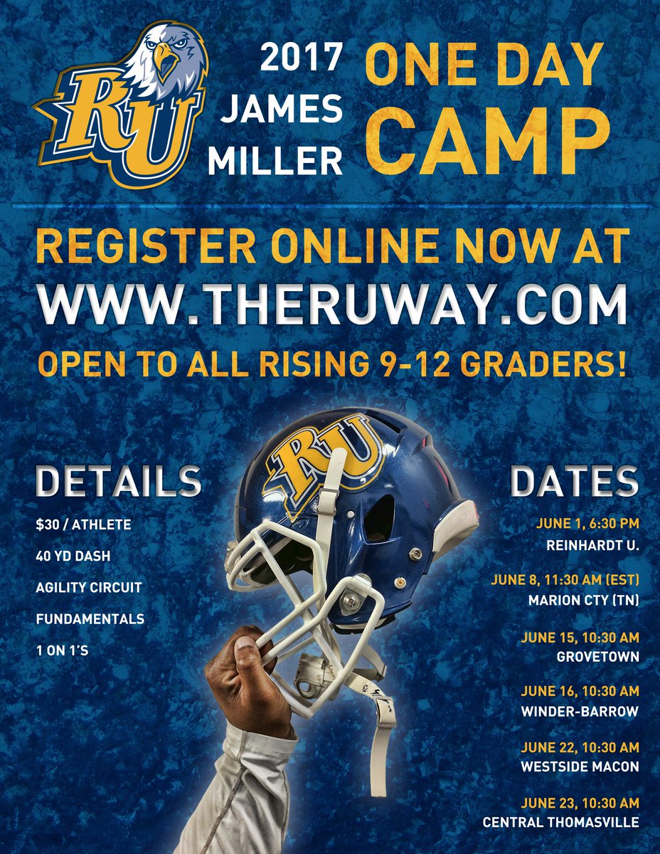PreRegistration for tomorrow's Camp closes tonight @ 10pm! Will accept walk up registrations @ the door. #WinTheDay theruway.com