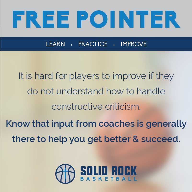 solidrockbball's tweet photo. Coachability is a trait that coaches continuously look for. Be the player that stands out by listening and implementing. #freepointer https://t.co/LLfV7pGzMr
