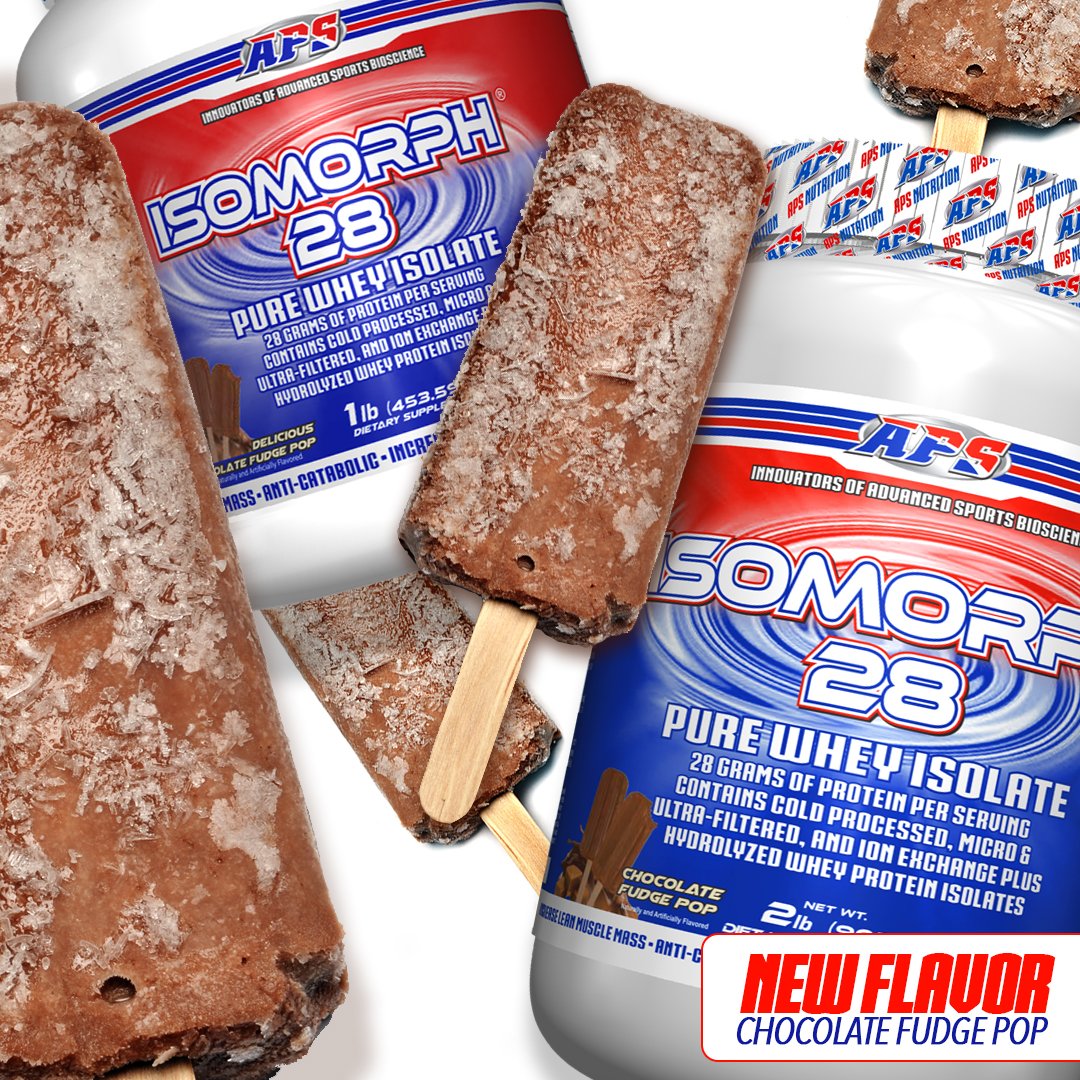 APSNation's tweet photo. 🚨 NEW FLAVOR ANNOUNCEMENT 🚨 With summer heating up, #APS #Isomorph is now available in Chocolate Fudge Pop!! #APSNation #AmericanStrong https://t.co/TmYPLB6hmd