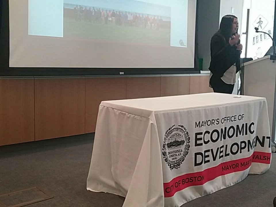 jamie_thx's tweet photo. Camille Kerr explains: worker coop has a structural requirement that workers have a say. #coopbos @RoxburyInno @EconDevBoston @NewEconomics https://t.co/ocRQ61c1Tu