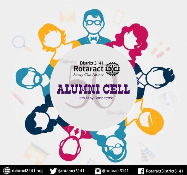 Rotaract3141's tweet photo. RID 3141 presents 

Alumni Cell 
Let's stay connected 

Make sure your alumni stay connected -  https://t.co/tE6SZvz18Y

#Rotaract3141 https://t.co/ABSGkeUmDq