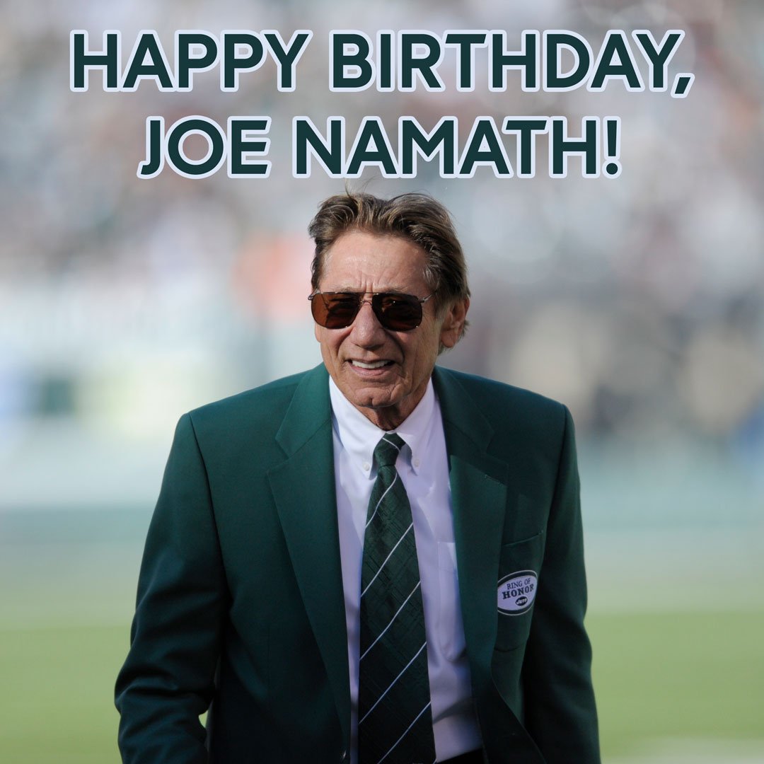 Happy birthday, Joe Namath! The legend turns 74 today  