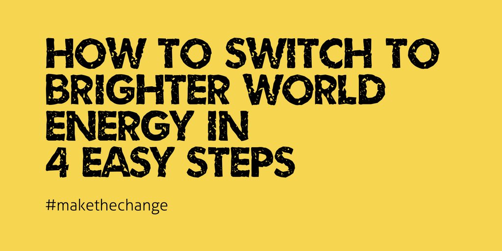 We've made switching energy providers easy peasy! brighterworldenergy.com/how-to-switch-… #makethechange