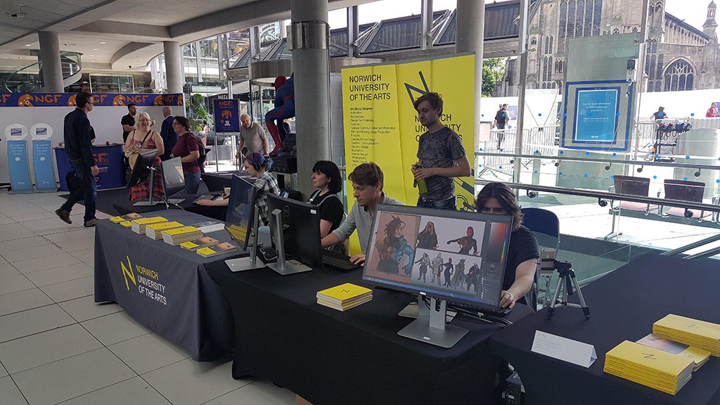 Want to find out what <a href="/NUA_GamesArt/">NUA_Gamesart</a> students really get up to? Visit them <a href="/NorwichGFest/">Norwich Games Festival</a> this week to see live demos of their work #NGF2017
