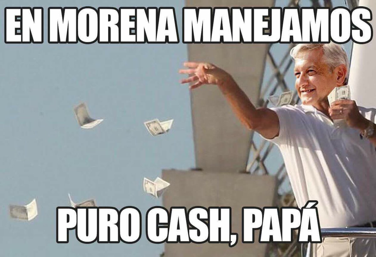 MiguelPenaflor's tweet photo. Hoy Eva Cadena nos confirma lo que ya sabemos, @lopezobrador_, #MORENA y @delfinagomeza manejan puro CASH. 🤑🤑🤑 #FelizMiércoles https://t.co/4u0DZBHnFH