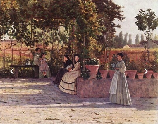 Audreynotaudrey's tweet photo. #Arte @CasaLettori 

'Un dopo pranzo' di Silvestro Lega è la pacata evocazione di un quieto pomeriggio borghese. https://t.co/RM1YJidD8k
