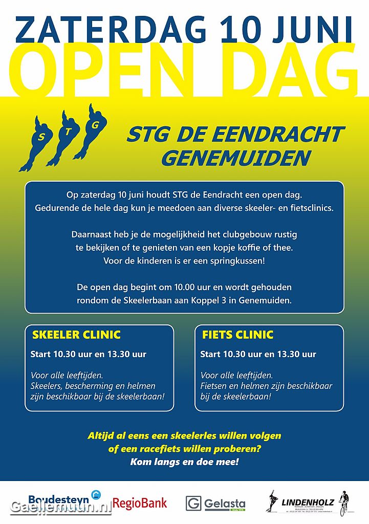 stgeendracht's tweet photo. Zaterdag 10 juni opendag STG de Eendracht. https://t.co/1nMZB0RCaY