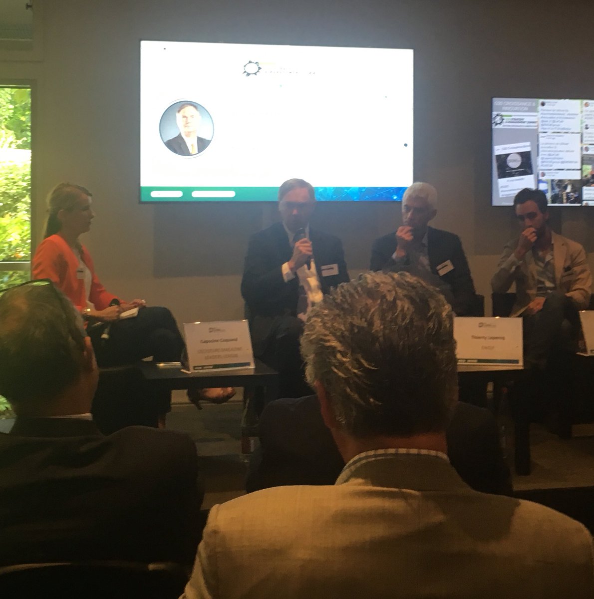 MarineJouet's tweet photo. .@Michelin Terry Gettys :"grâce au #Startup on a appris qu'il fallait aller vite, pour tester et démontrer la valeur de l'#Innovation" #G20C https://t.co/JPhie4fO3y