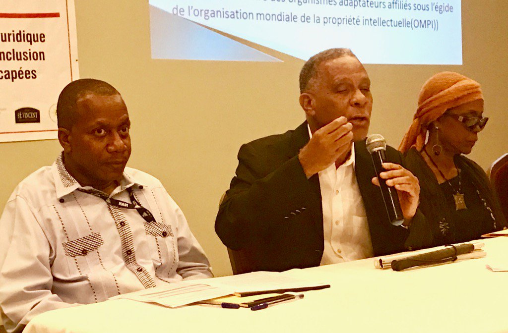 joanngarnier's tweet photo. Dr Pean #SHAA making a case for the ratification of #Marrakech Treaty #Haiti #DRFGrantee @cbm_laro @LockwoodEM https://t.co/kSiM4L82Lg