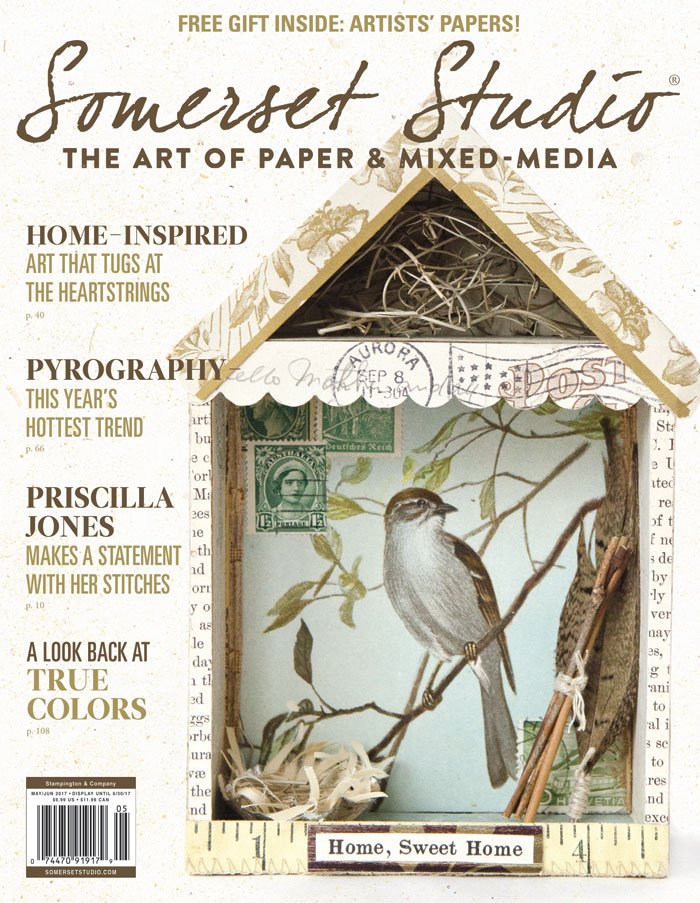 Explore the latest trends in paper &amp; mixed-media, from pyrography to Priscilla Jones’ stitched collages: ow.ly/Qvf530bYXHk
