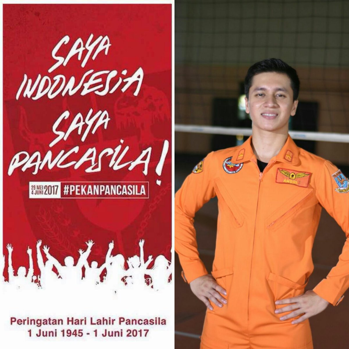 AndreFerdians's tweet photo. Saya indonesia, Saya Pancasila #SayaIndonesia
#SayaPancasila
#PekanPancasila #KenalPancasila #PancasilaSatu #Pancasila2017 https://t.co/D1V3zetkZ3