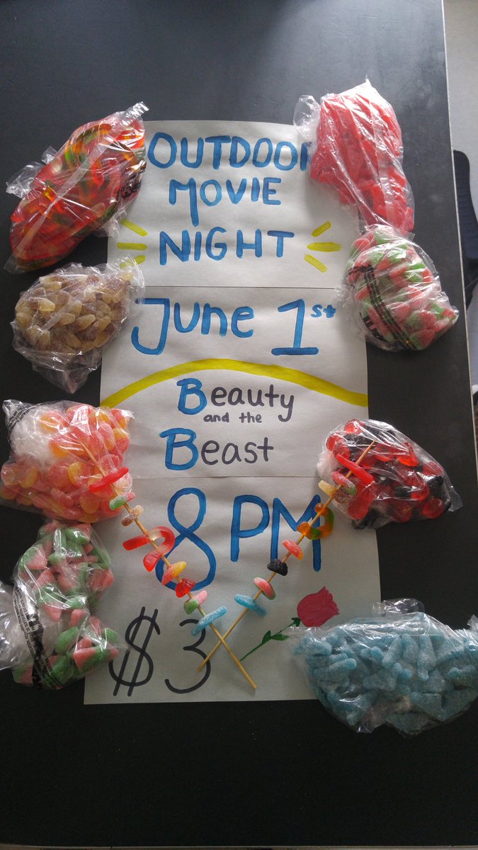 EciMovieNight's tweet photo. Your favourite types of Candy kabobs will be sold for a $1 each! Come out tomorrow at 8pm!! #ecimovienight https://t.co/FgEnPny3QE