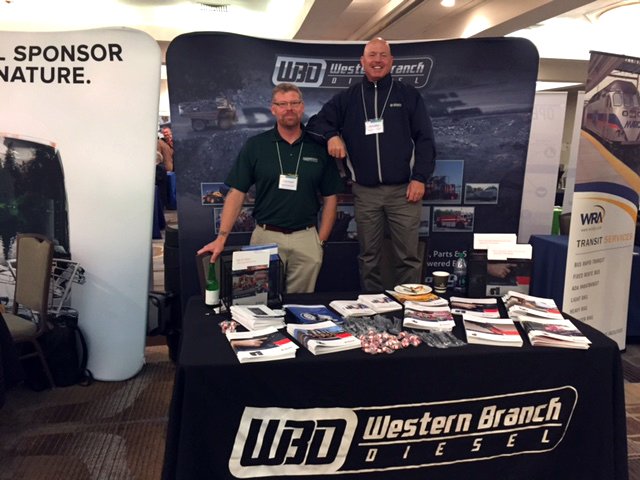 WBDiesel's tweet photo. Team WBD's Chris Gould and Hans Miller providing BIG statistics and On-Highway options at the 2017 @VaTransitAssoc Conference &amp; Exhibition. https://t.co/pNB6FIkL5Y