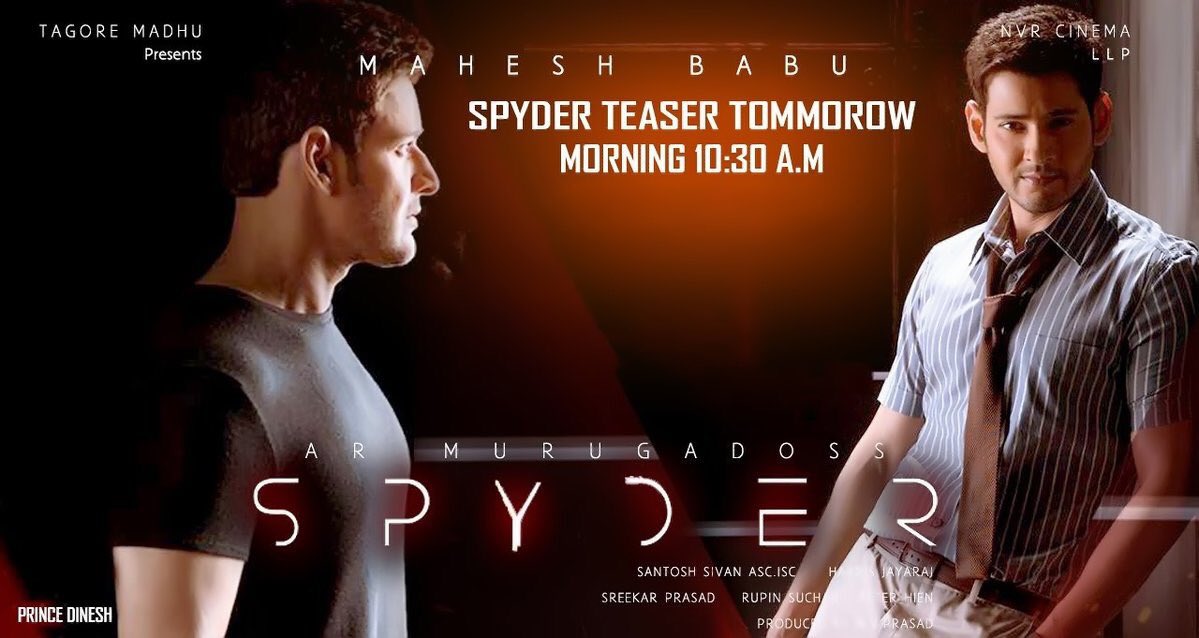 lets_seetimaar's tweet image. #SpyderTeaserArrivingTomorrow #SPYderTeaserTomorrow #GlimpseOfSPYderTomorrow #GlimpseOfSpyder