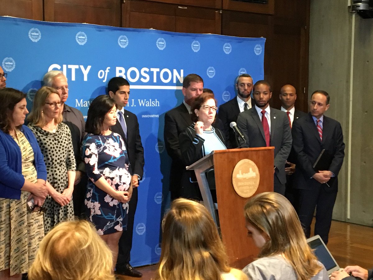 BosGreenRibbon's tweet photo. Backing out of #ParisAgreement will be catastrophic. We stand w @marty_walsh &amp; Bostons leaders 2 reaffirm our commitment 2 #climateaction. https://t.co/FWuIqwSAZA