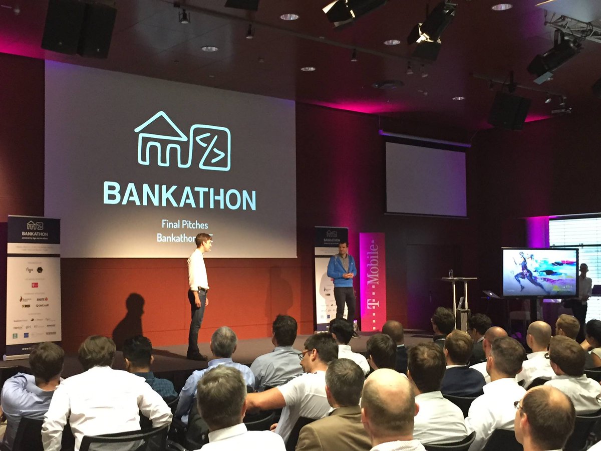 fintech_AT's tweet photo. And the winner, after 30 hours of coding by great 24 teams @ BankathonCEE in Vienna, is team Chillbill. Next to Amsterdam in Sept #bankathon https://t.co/hCVVy1QyPs