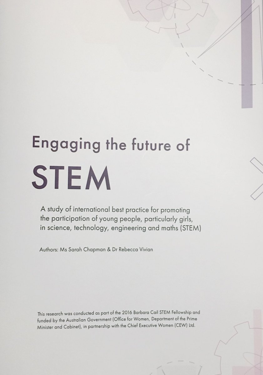 chapmansar's tweet photo. Key actions &amp; a vision for Australian #STEM engagement determined by research of best practice from around the world https://t.co/4gm3Msnlbj https://t.co/0C0ATQA3E7