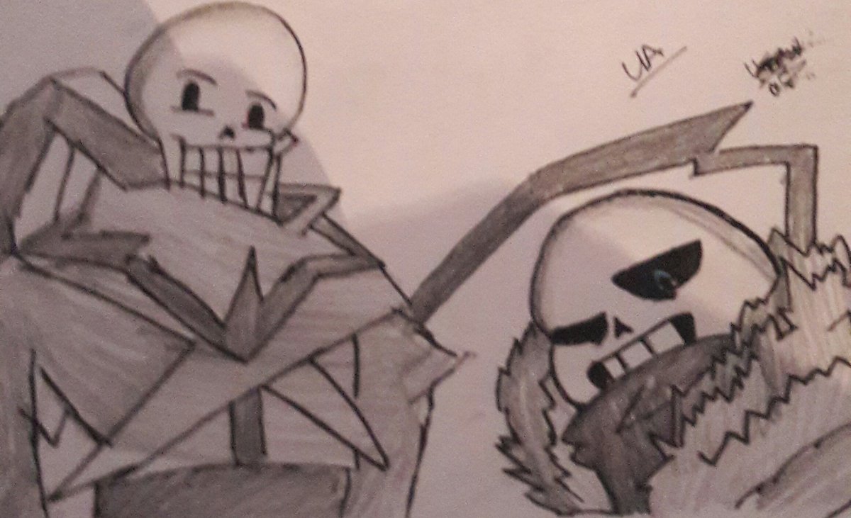 ArtistUndertale's tweet photo. The dynamic duo of sans and papyrus from XTALE is such a good combination anyways thanks guys and style awesome https://t.co/8qNFZ3rXCO