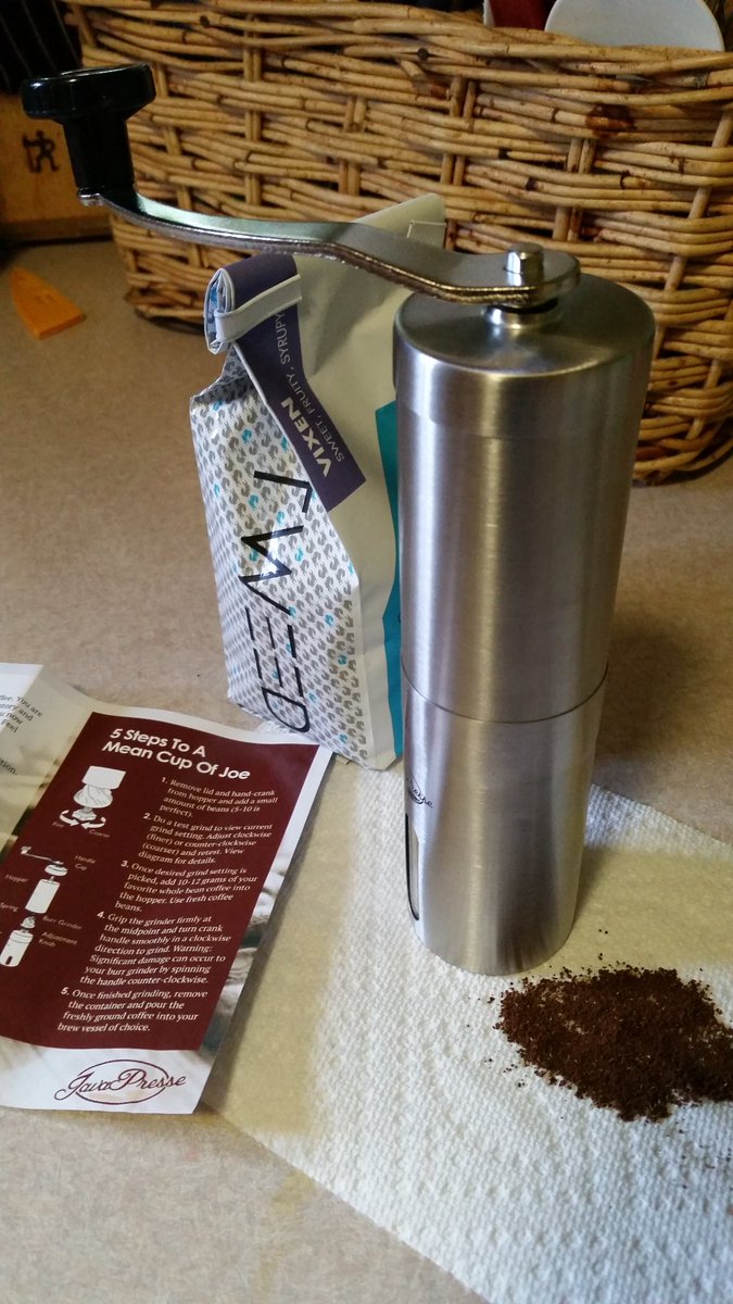 SusanAdamsPhoto's tweet image. I have a feeling my new burr coffee grinder is going to be a life-changer.
Stay tuned for updates! #javapresse