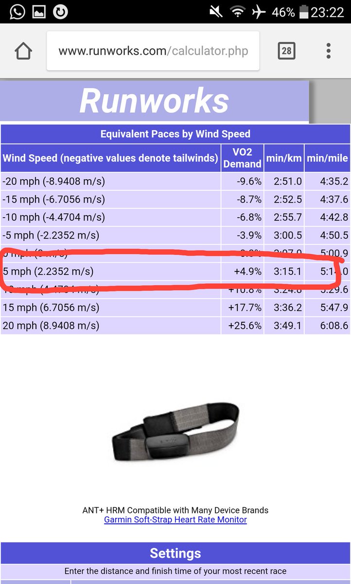 joennlae's tweet photo. @alaindenzler If I take a look at my calculations. You could run a 9:45 which would be worth my predicted 9:19 (at sea level and no wind). Go for it! https://t.co/OwiqmwFZtg