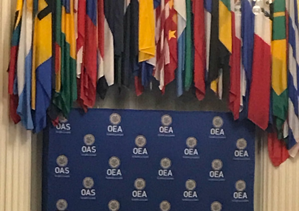 liesjeklomp's tweet photo. Discussion on situation in Venezuela:many OAS ministers FA are asking VEN government to reconsider decision to leave OAS &amp; call for dialogue https://t.co/y2AwHaKuxD