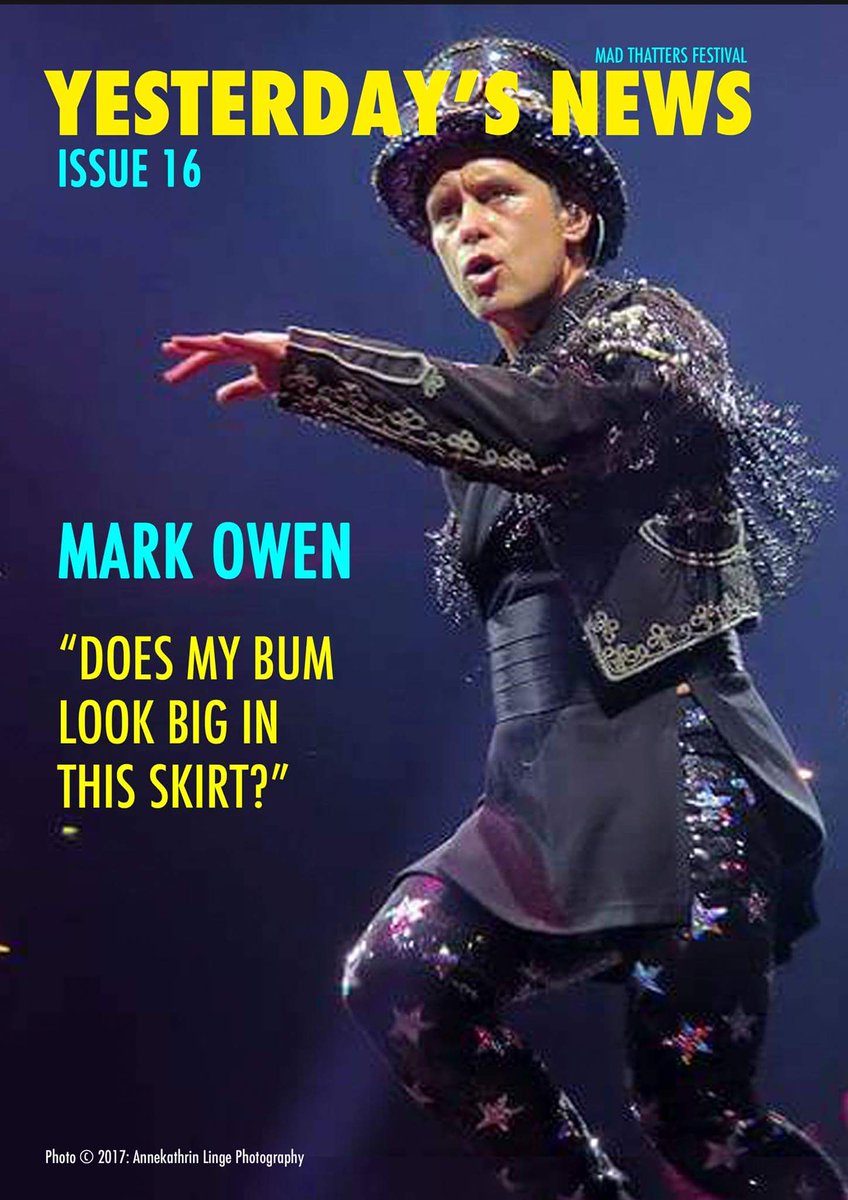 SPOILER ALERT: Check out <a href="/OfficialMarkO/">Mark Owen</a> in issue 16 of #YesterdaysNews. Thank you AnneKathrin Linge Photography for the image.