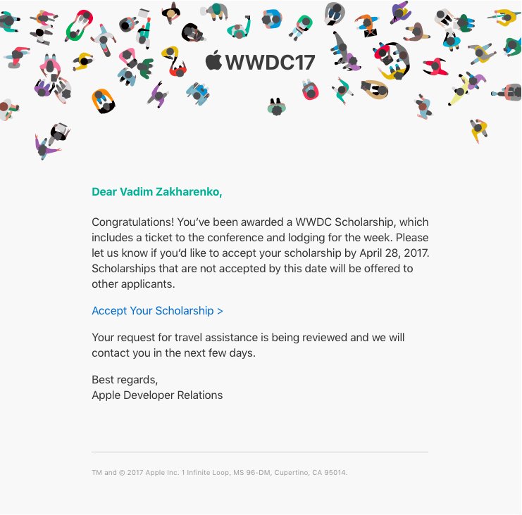 See you all soon!👨🏻‍💻#WWDC #WWDC17 #WWDCScholars