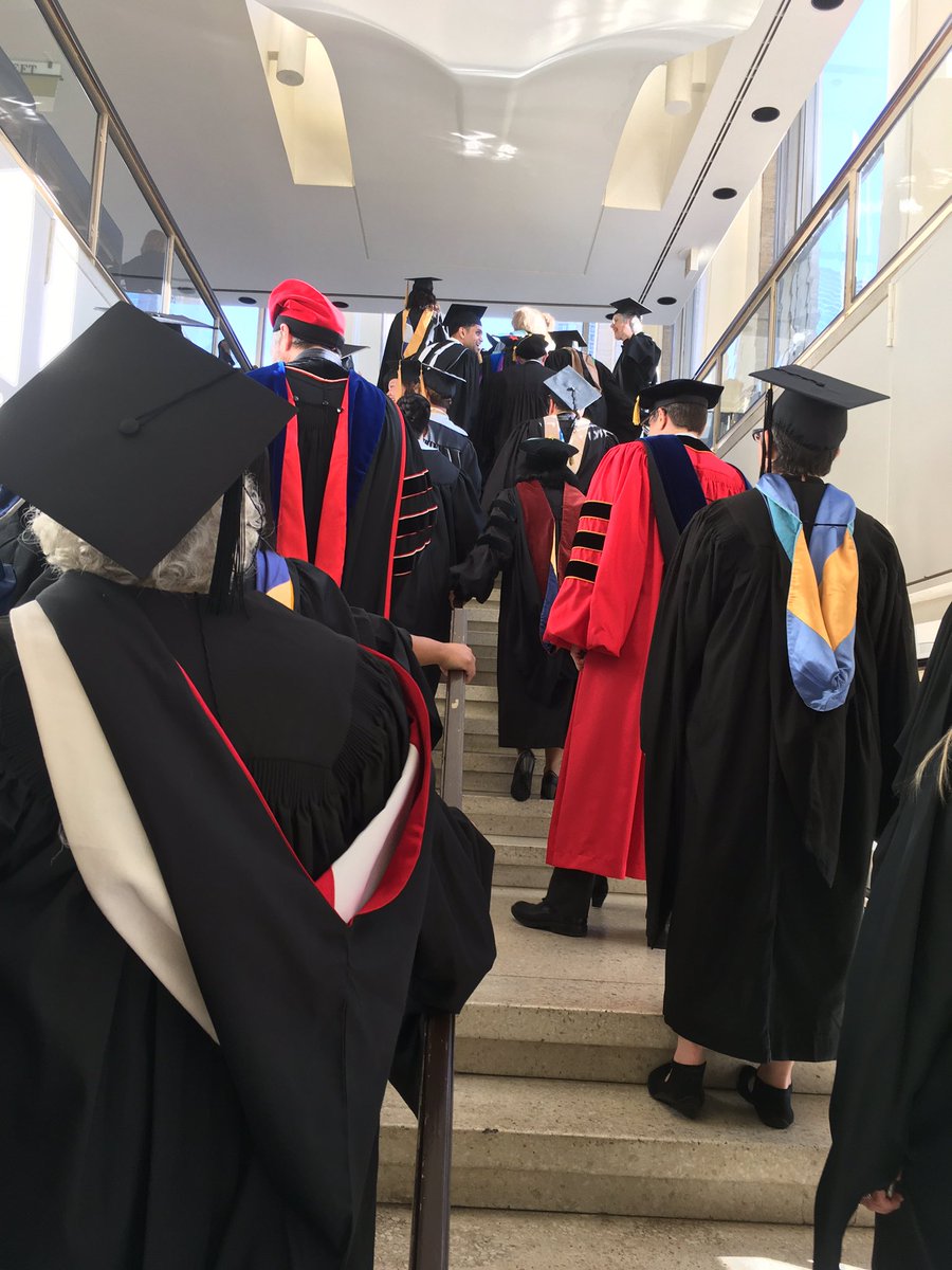 Faculty on their way to the stage for <a href="/cunysps/">CUNY School of Professional Studies</a> #Commencement2017 #spsgrads